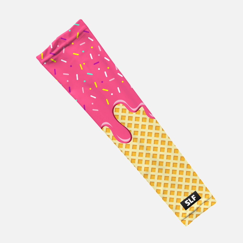 Ice Cream Cone Kids Arm Sleeve: Blue / Regular