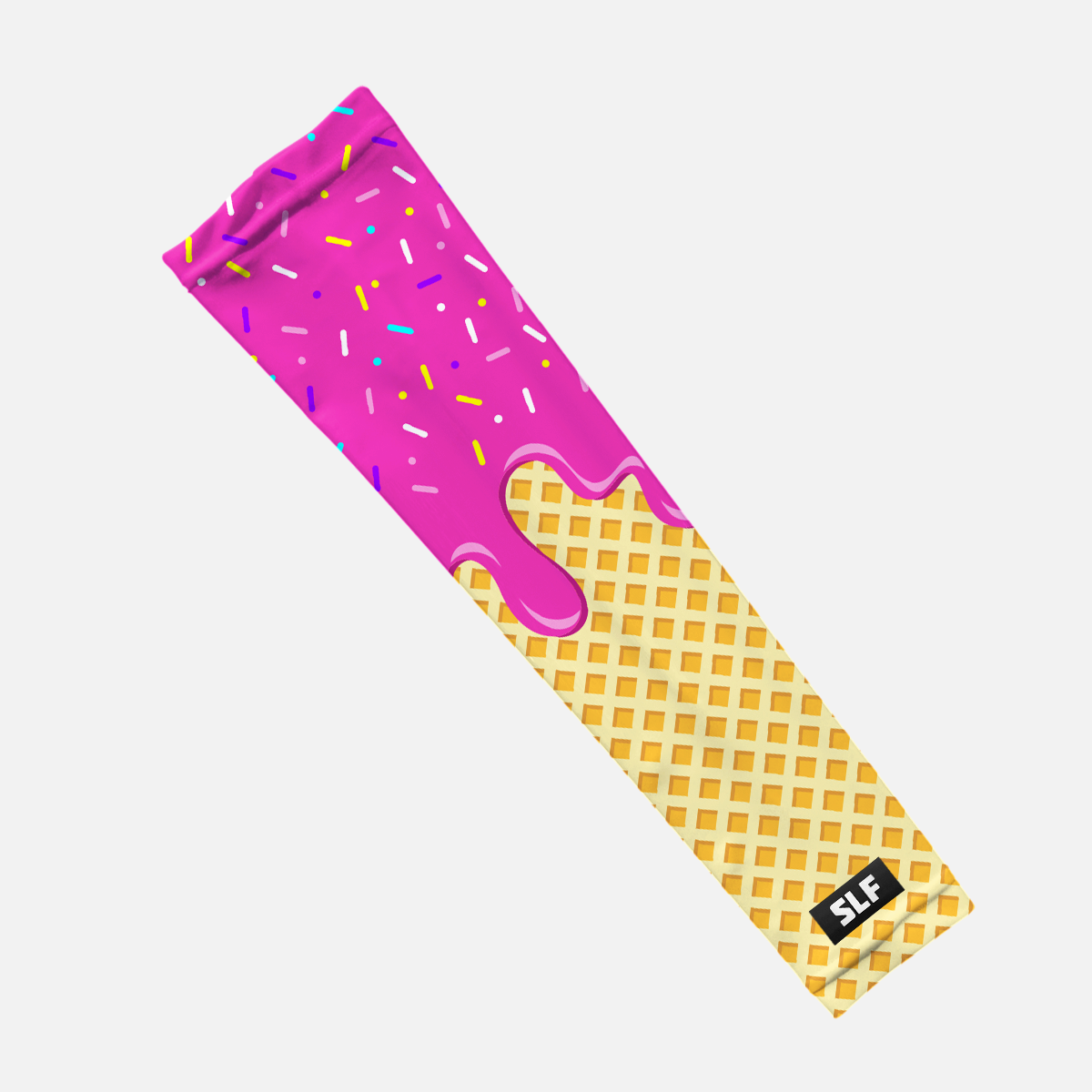 Ice Cream Cone Kids Arm Sleeve: Blue / Slim