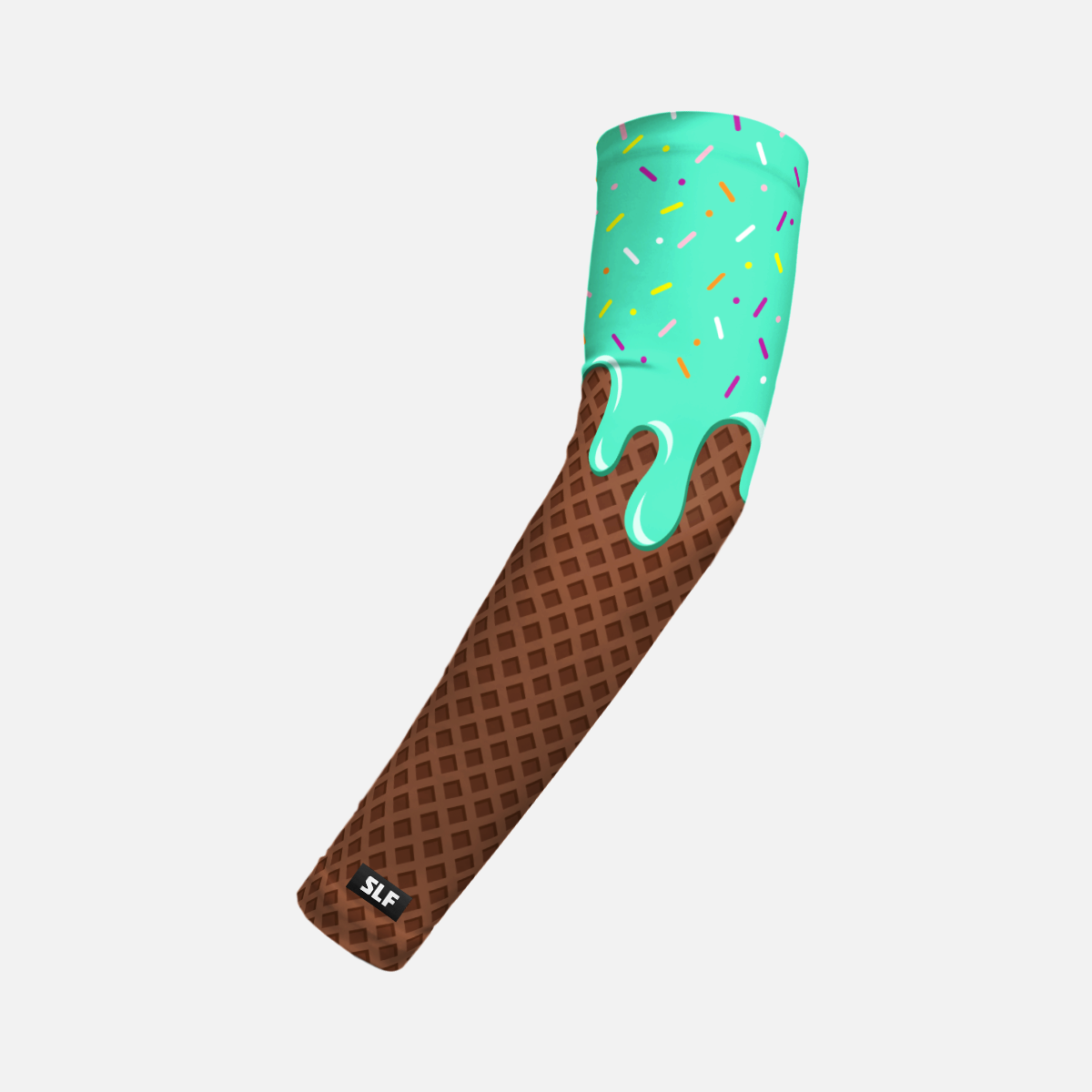 Ice Cream Cone Kids Arm Sleeve: Blue / Slim