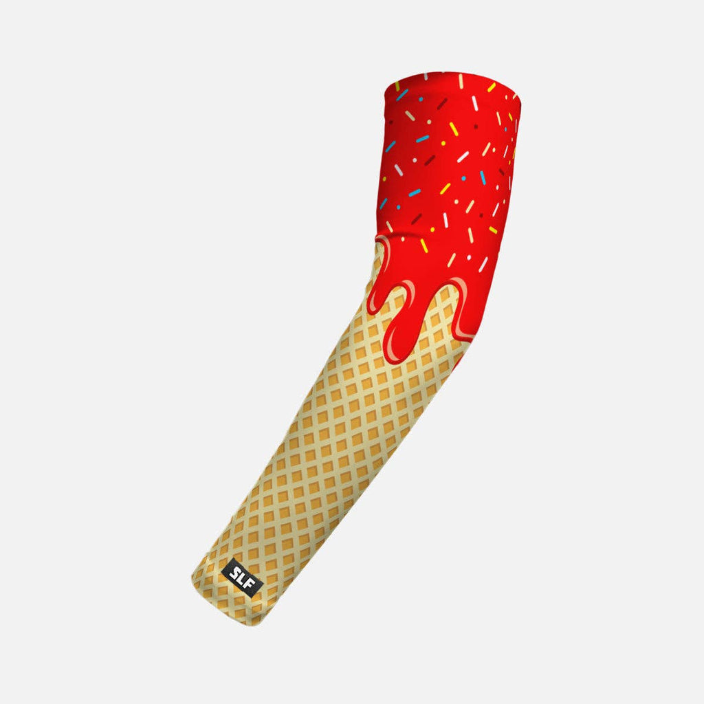 Ice Cream Cone Kids Arm Sleeve: Blue / Regular
