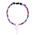 Triple Play Baseball Cross Necklace