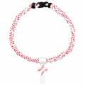 Triple Play Baseball Cross Necklace