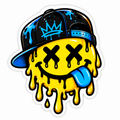 Drip Smiley Sticker