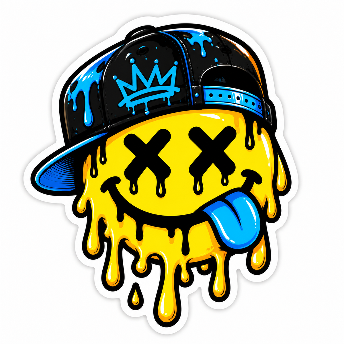 Drip Smiley Sticker