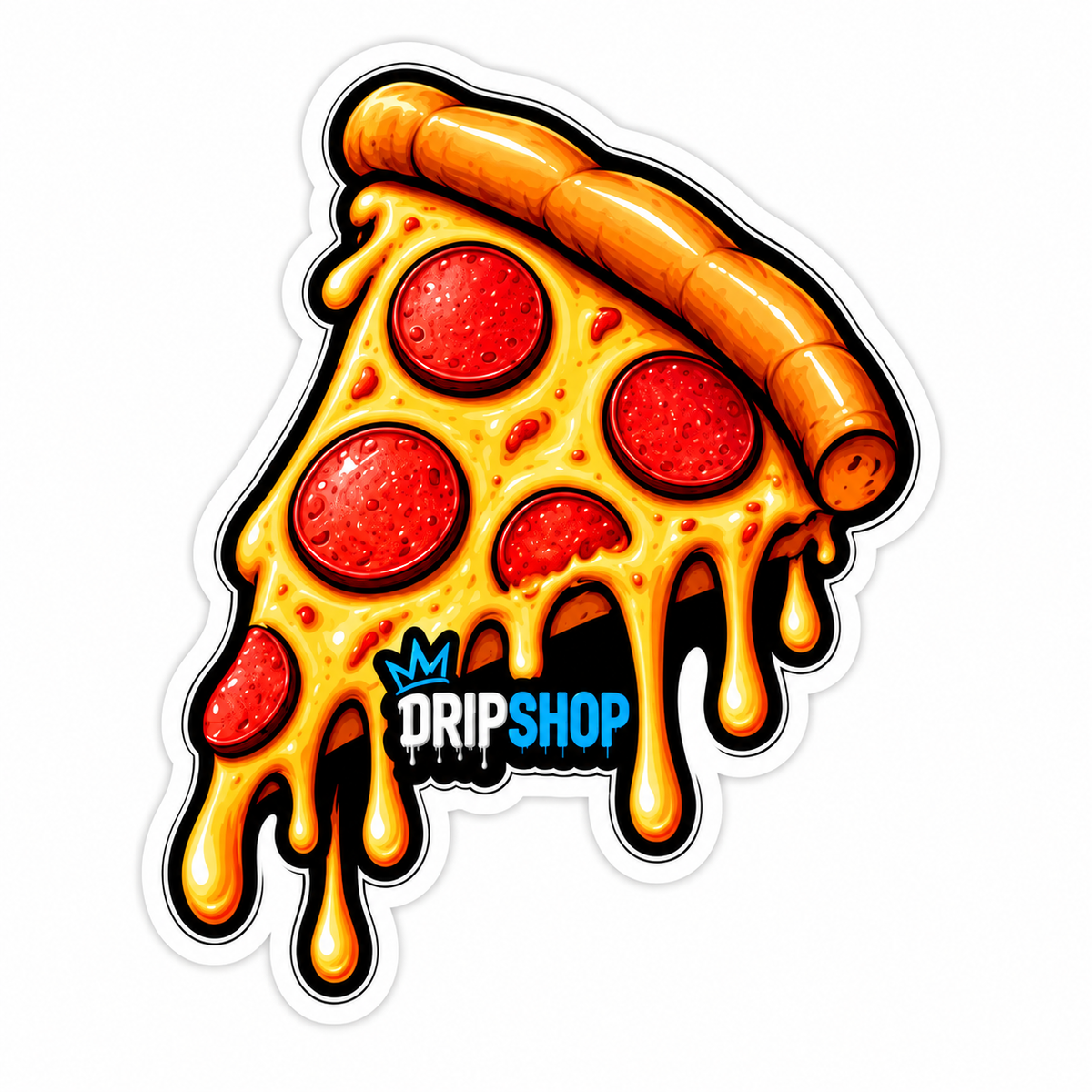 Pizza Drip Sticker
