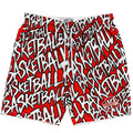 “Basketball" Graffiti - Shorts - Red
