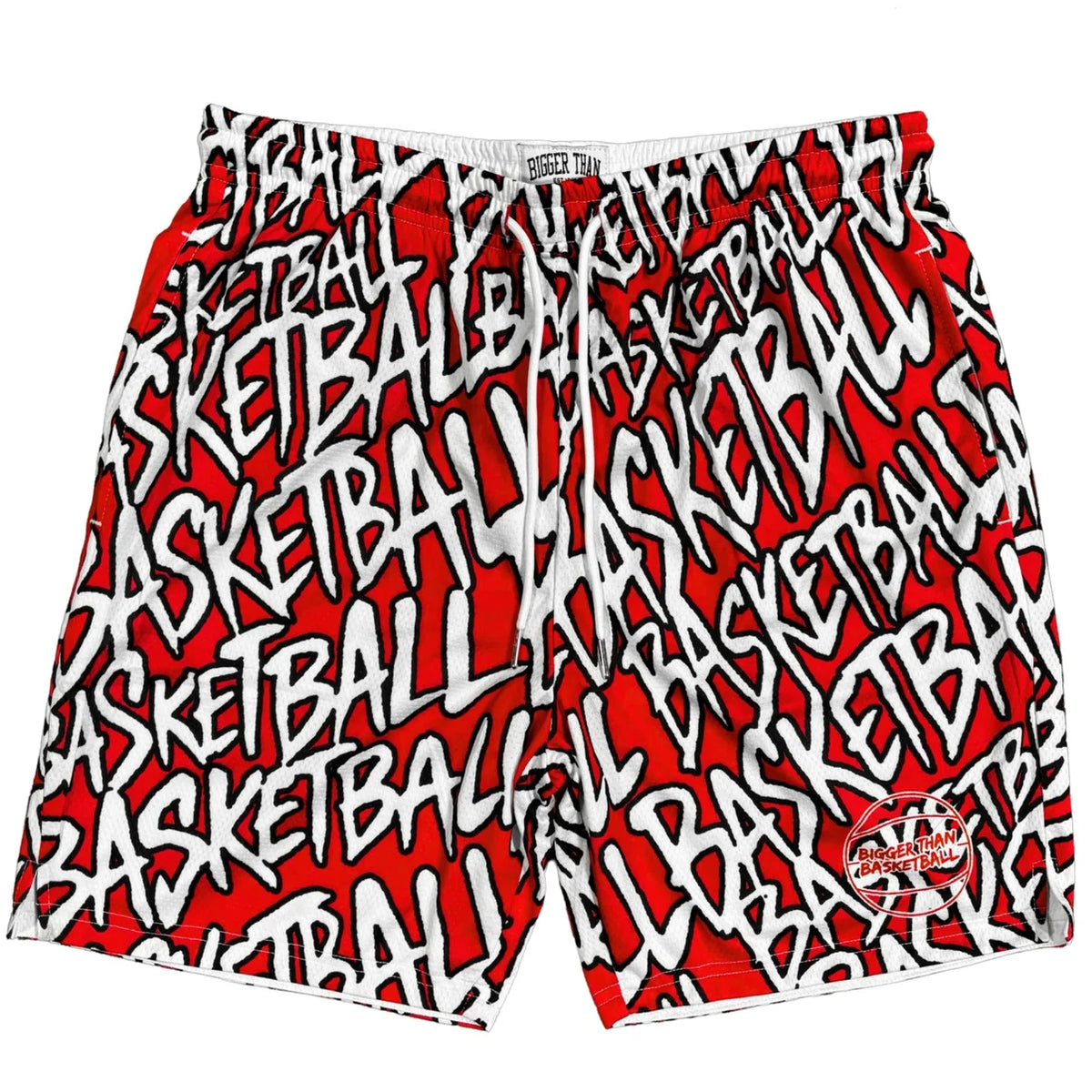 “Basketball" Graffiti - Shorts - Red