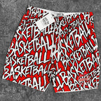 “Basketball" Graffiti - Shorts - Red