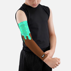 Ice Cream Cone Kids Arm Sleeve: Light Blue / Husky