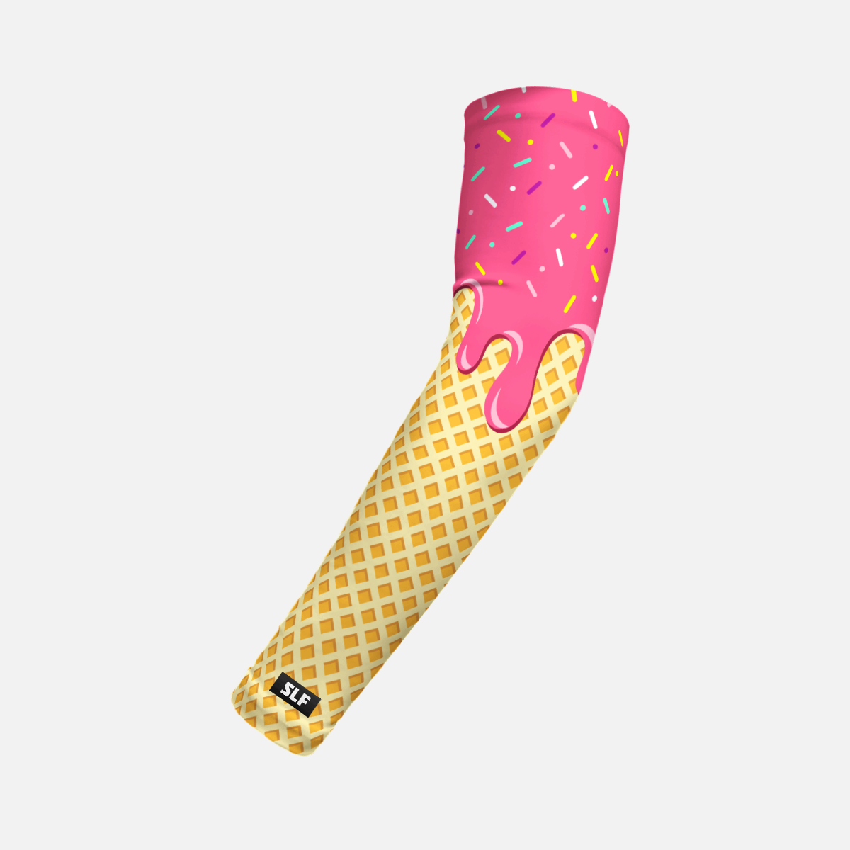 Ice Cream Cone Kids Arm Sleeve: Coral / Regular