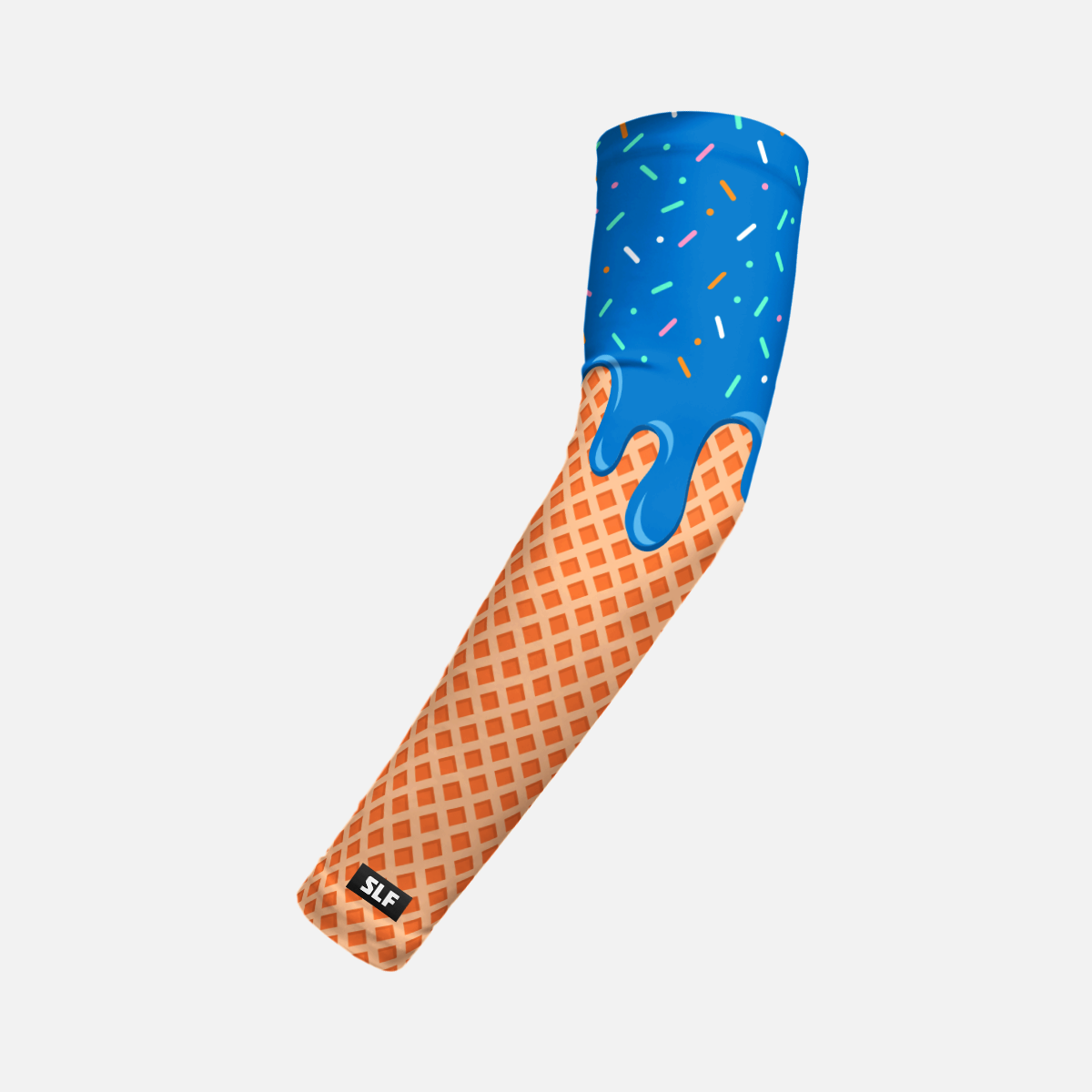 Ice Cream Cone Kids Arm Sleeve: Blue / Slim